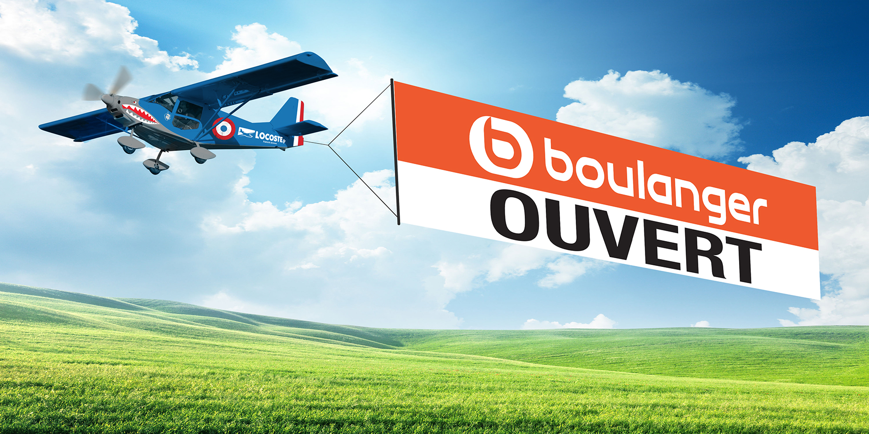 Locoste Avion publicitaire
